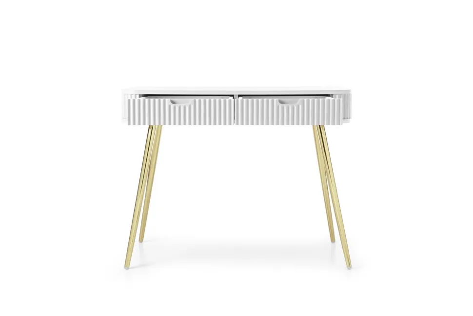Toaletka Seda biała/nogi złote