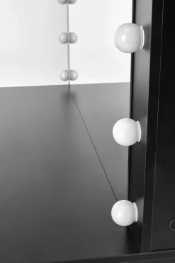 Toaletka z lustrem Sybilla XL czarna