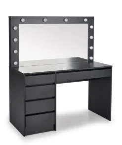 Toaletka z lustrem Sybilla XL czarna