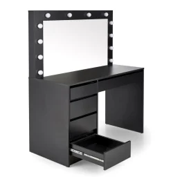 Toaletka z lustrem Sybilla XL czarna