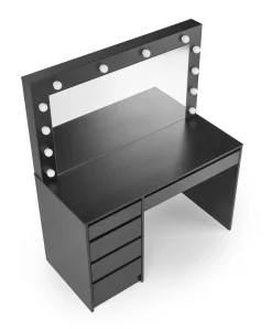 Toaletka z lustrem Sybilla XL czarna