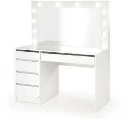 Toaletka z lustrem Sybilla XL biała