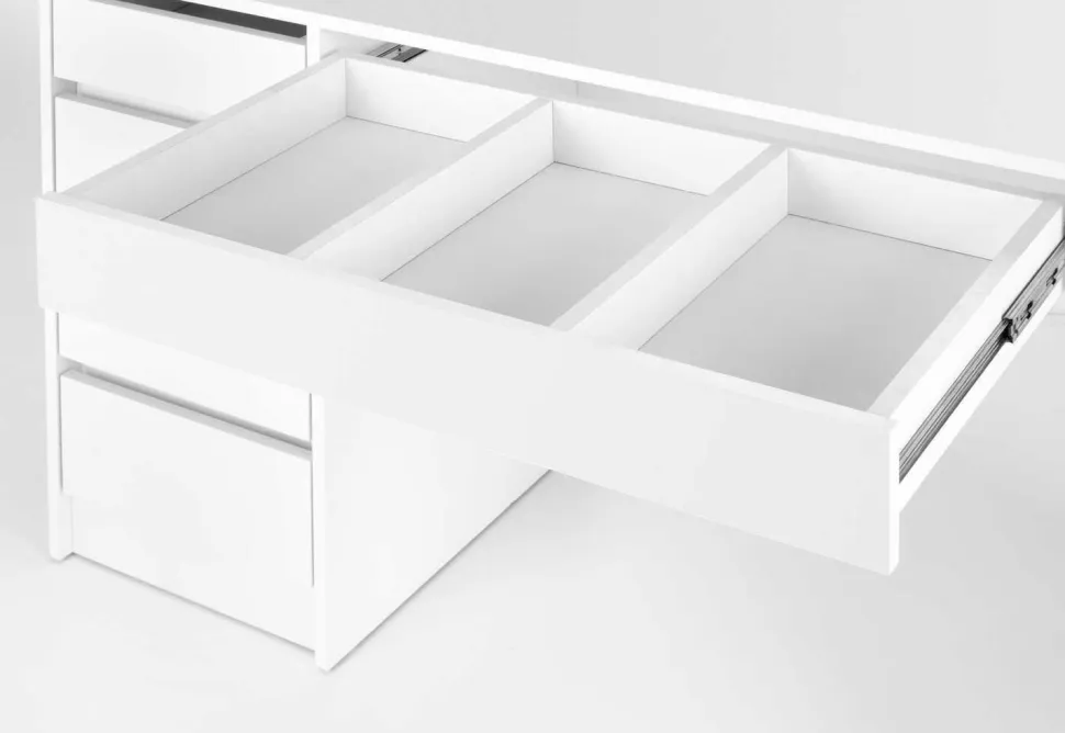 Toaletka z lustrem Sybilla XL biała