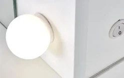 Toaletka z lustrem Sybilla XL biała