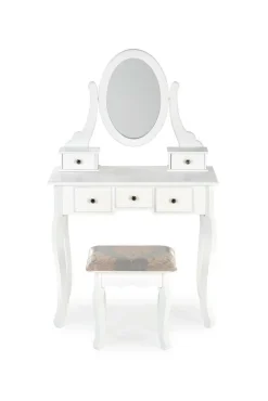 Toaletka ze stołkiem Elsa biała