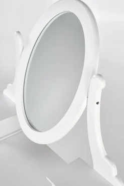 Toaletka ze stołkiem Elsa biała