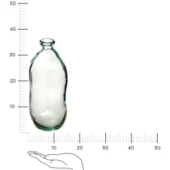 Wazon Dame J szklany 35cm transparentny