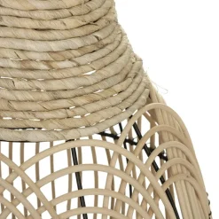 Wazon dekoracyjny z naturalnego rattanu