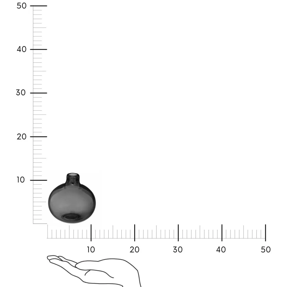 Wazon Single szary 11cm
