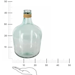 Wazon z rafią transparentny