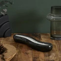 Świeca ceramiczna podłużna czarna