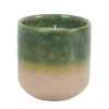 Świeca Glaze S w ceramice zielona