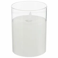 Świeca LED Sena 7,5 x 10 cm szklany słoik