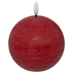 Świeca Molia kula LED czerwona 10cm