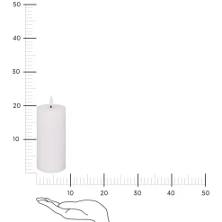 Świeca Molia LED biała 7x18cm