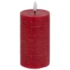 Świeca Molia LED czerwona 7x15cm