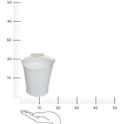 Świeca na komary House w wiaderku 700g biała