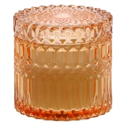 Świeca w szkle 10,5cm żółta