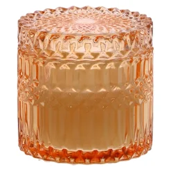 Świeca w szkle 10,5cm żółta