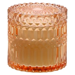 Świeca w szkle 10,5cm żółta