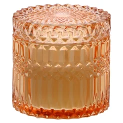 Świeca w szkle 10,5cm żółta