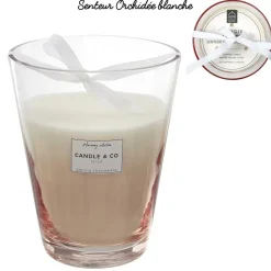 Świeca zapachowa beżowy wazon