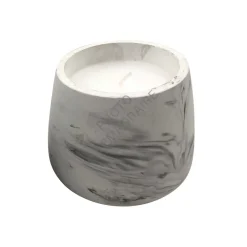 Świeca zapachowa Marble L biała