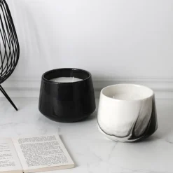 Świeca zapachowa Marble L czarna