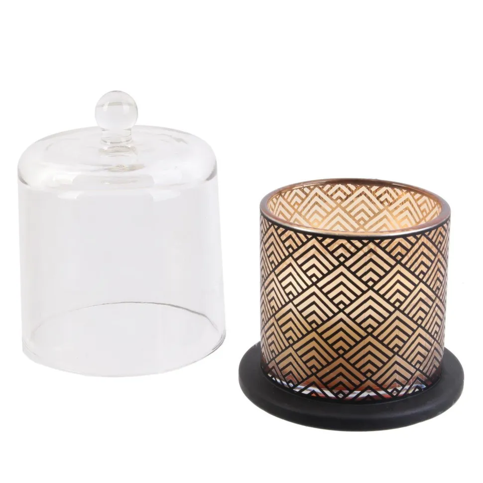 Świeczka zapachowa z kloszem Ambre