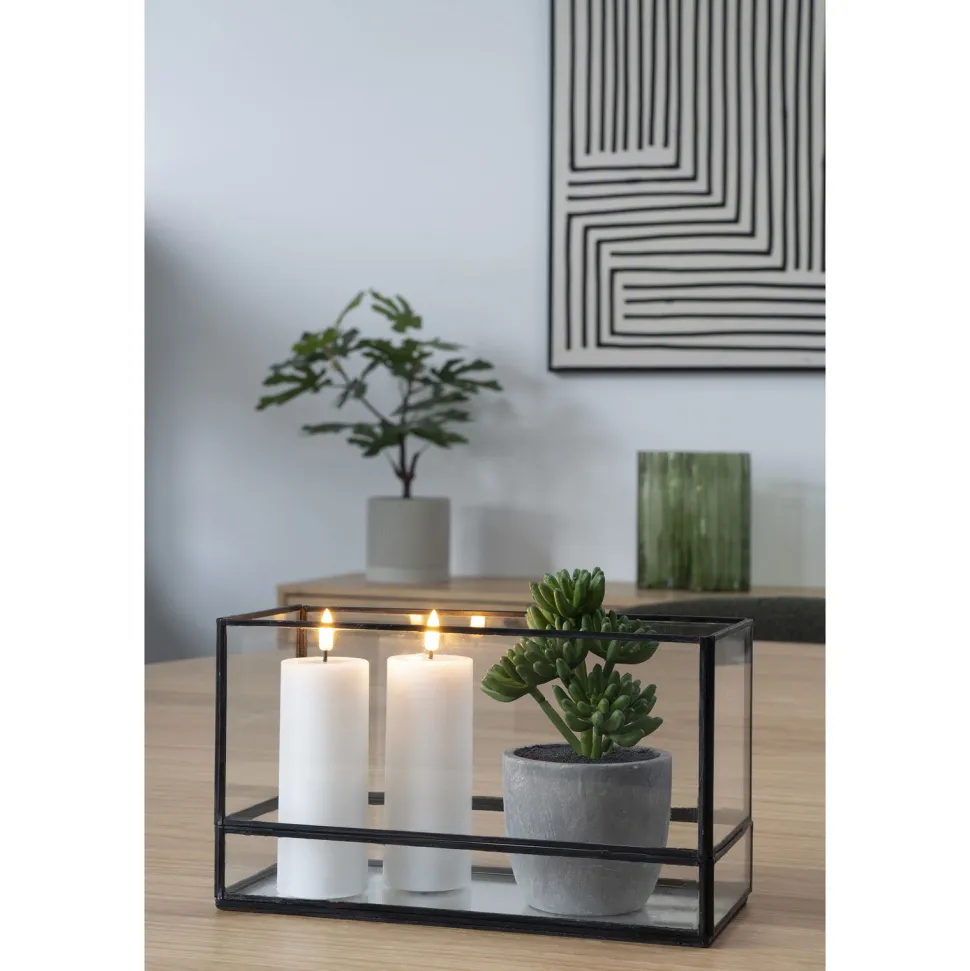 Świecznik Hurricane średni czarny