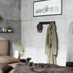 Wieszak, 5 uchwytów, czarny, FLIP