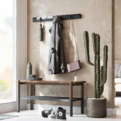 Wieszak, 8 uchwytów, czarny FLIP