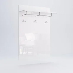 Wieszak ścienny Bella biały połysk