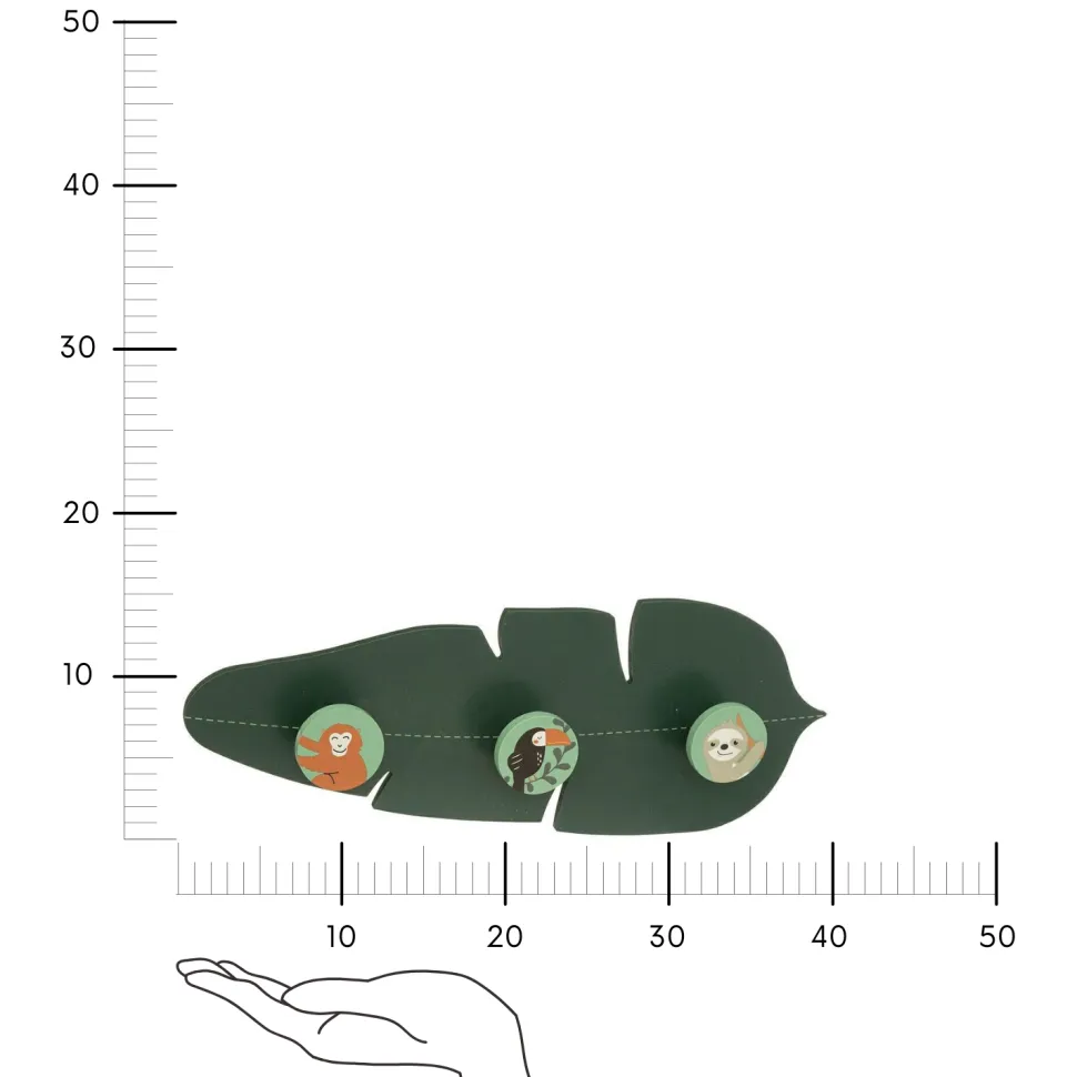 Wieszak dziecięcy Liść