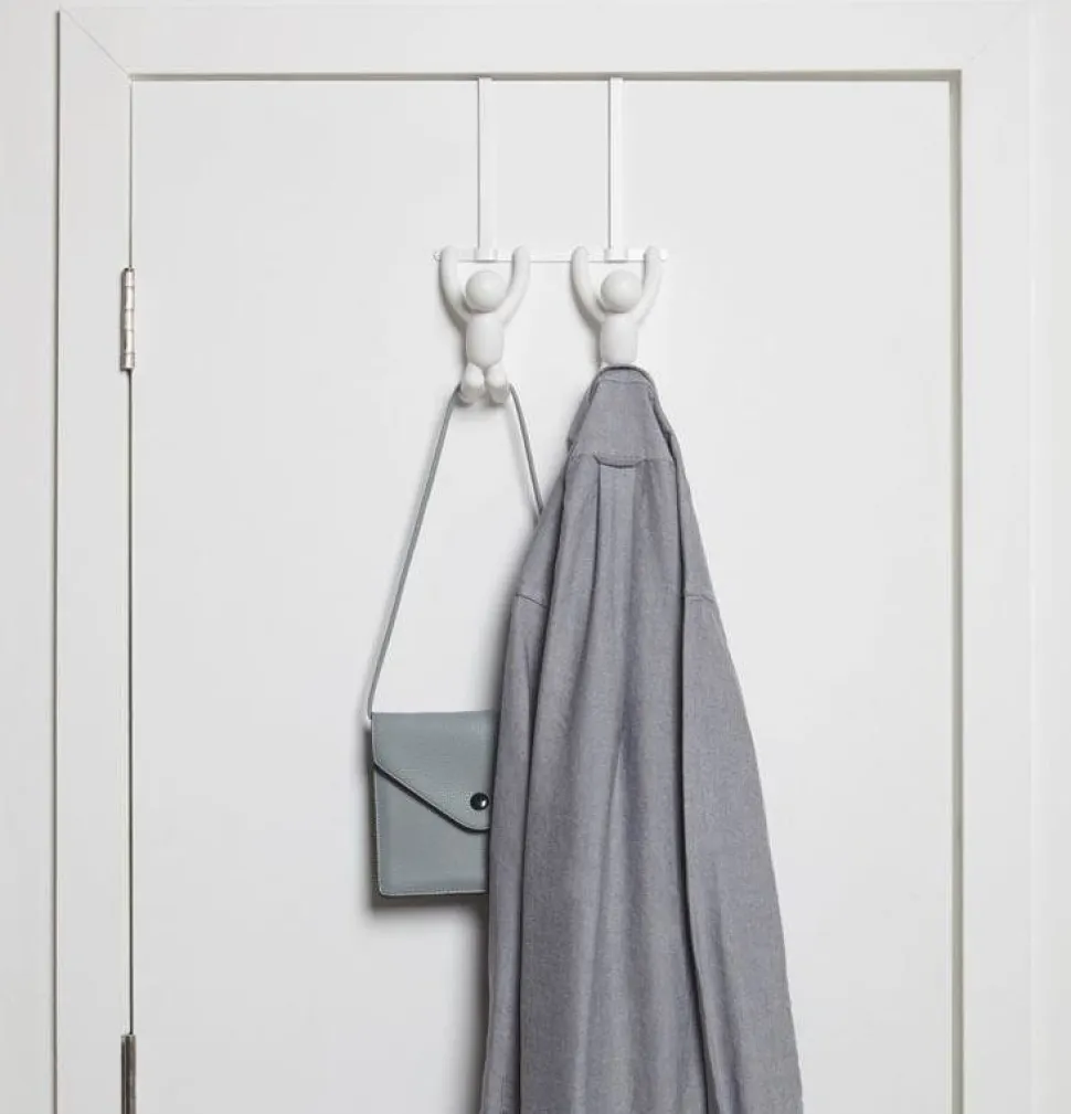 Wieszak na drzwi Buddy biały