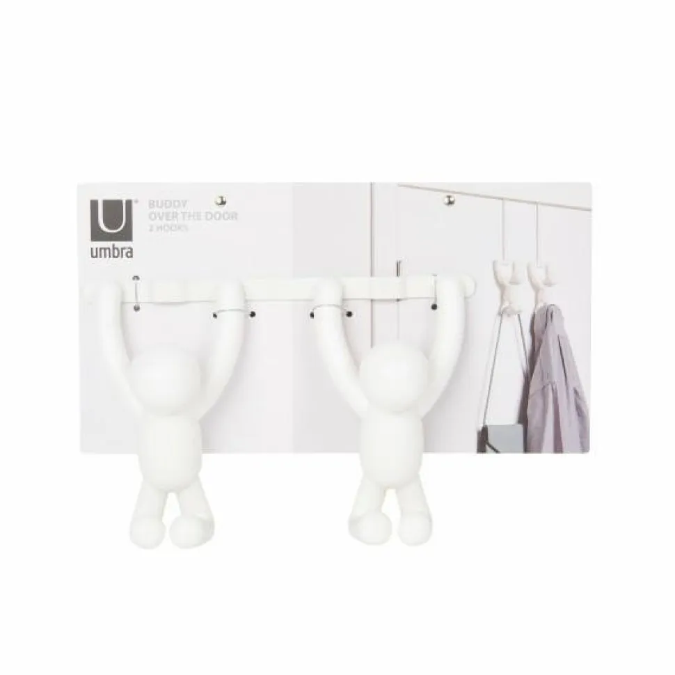 Wieszak na drzwi Buddy biały