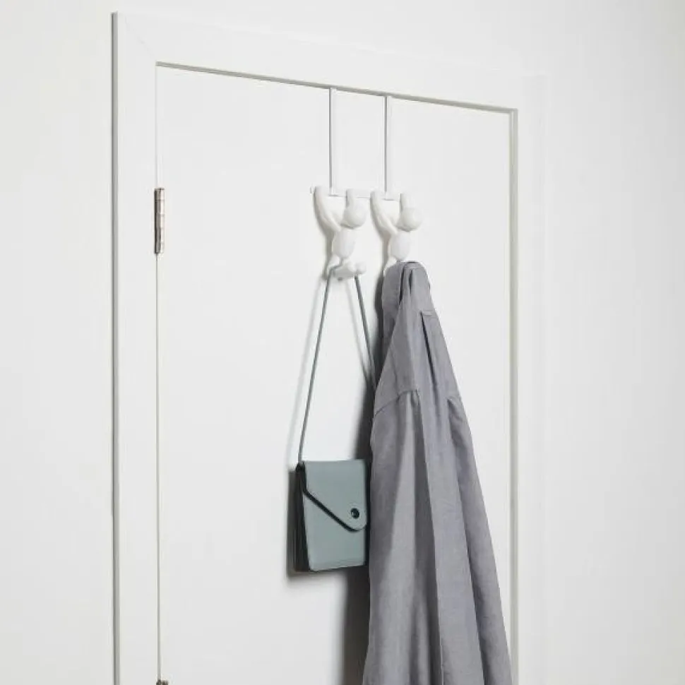 Wieszak na drzwi Buddy biały