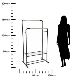 Wieszak na ubrania Artemis podwójny