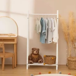 Wieszak na ubrania dziecięcy biały