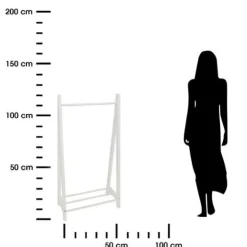 Wieszak na ubrania dziecięcy biały