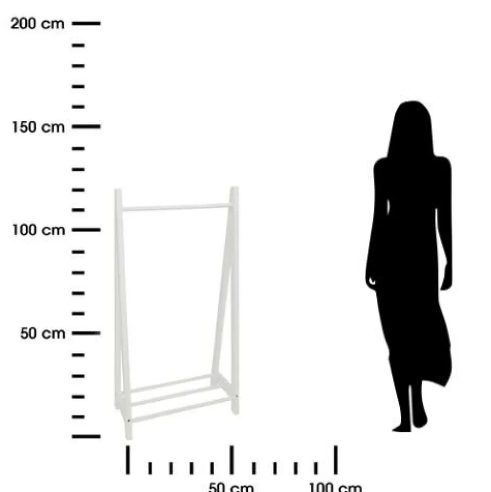 Wieszak na ubrania dziecięcy biały