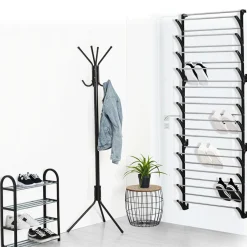 Wieszak stojący Flixecourt czarny