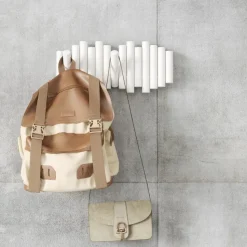 Wieszak z 5 uchwytami, Picket biały