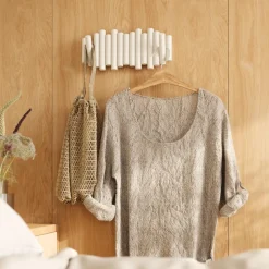 Wieszak z 5 uchwytami, Picket biały