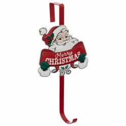 Wieszak z mikołajem 38 cm metalowy