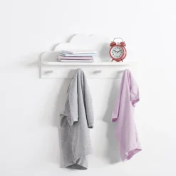 Wieszak z półką Cloud biała