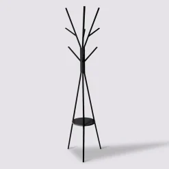 Wieszak z półką Tree czarny