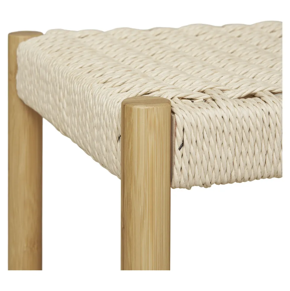 Wieszak z siedziskiem Ember bambusowy