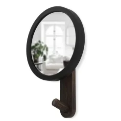 Wieszak/Lustro HUB czarne / brązowe