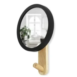 Wieszak/Lustro HUB czarne / naturalne